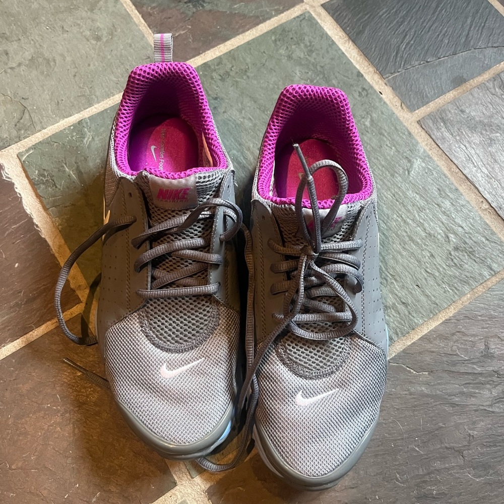 Nike Memory Foam Running Shoes Purple & Gray 8